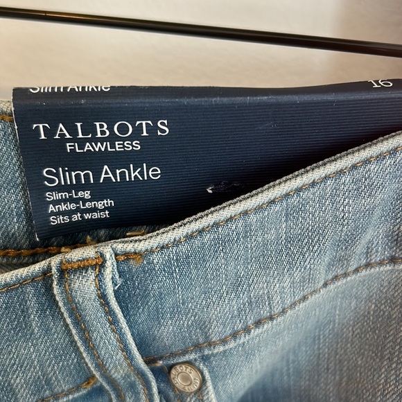 Talbots Flawless Slim Ankle Jeans Monterey Wash - Picture 9 of 11